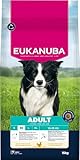 Eukanuba Hundefutter Trocken mit frischem Huhn für mittelgroße Rassen, Premium Trockenfutter für ausgewachsene Hunde, 15 kg