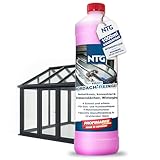 NTG Vordach & Terrassendach Reiniger Konzentrat 1L Flasche Grünbelag Entferner Wintergärten Reiniger mit Glanzfilmbildner streifenfrei für Glas Metall PVC-Flächen Made in Germany (1 Liter)