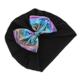 Milisten Lange Haar Schwimmkappe für Damen Dekorative Badekappe mit Modischem Schleifen Design Uv Schutz und Bequemem Sitz für Schwimmen und Synchron Schwimmen Himmelblaue Farbe