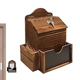 Ylnailky Gebetswunschbox - Holz Briefkasten Mit Klappe | Wandmontierbarer Holz-Briefkasten Mit 2 Fächern & Schloss,Für Restaurant Schule Kirche Hochzeit Büro