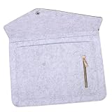 CONGARTENO Laptop Sleeve mit Reißverschlussfach Kratzfeste Filz Schutzhülle für Laptop und Tablet Spritzwassergeschützt Große Kapazität Tragbare Notebook Tasche für Reisen und Alltag