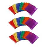 YARNOW 18 Stück Bunte Tanzschals aus Seidigem Leichtem Kleine Jongliertücher für Atmungsaktiv und Vielseitig für Aufführungen Kindergarten und Tanzgruppen Farbenfrohe Zufällige Farbe