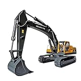 Gedar Ferngesteuert Bagger für Erwachsene, Hydraulisch Fahrzeugmodell, 1:14 Vollmetall RC Bagger, Top-Luxusgeschenke
