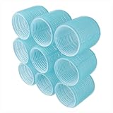 PARSA Beauty selbsthaftende Lockenwickler (⌀ 57 mm/Hellblau / 9 Stück) – Haarwickler für Locken – Praktische Klettwickler für stylische Frisuren – Hair Rollers Haftwickler