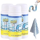Vollstern Abflussreiniger Schaum Extra Stark, Rohrreiniger Extrem Stark, Wild Sink und Drain Cleaner, Starker Rohrreiniger gegen Verstopfungen & Gerüche, für Küche, Bad, Toilette (3PC)