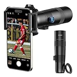 APEXEL 30X Super Teleobjektiv, 720mm Brennweite Teleobjektiv für Smartphone, Professionelles & Künstlerisches Erfassen für Wildtiere, Sport, Konzerte