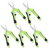 jojofuny 5 Stück Gartenscheren aus Edelstahl Handliche Baumschere mit Ergonomischem Griff Präzises Garten Schnittwerkzeug für Terrasse Rasen Gartenpflege