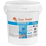 Tecno Prodist TECPISCEL W by Schwimmbadfarbe 10 Kg - Auf Wasserbasis - Farbe Blau - Widerstandsfähigkeit und Haltbarkeit - Gute Deckkraft und Flexibilität - Leicht zu verarbeiten