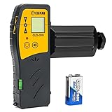 CIGMAN Laserempfänger CLD100 für Kreuzlinienlaser Linienlaser Grün und Rot bis 50m Arbeitsbereich, 10 min. automatische Abschaltung, einstellbarer Signalton