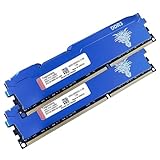 Yongxinsheng DDR3 16GB Kit (8GBx2) Desktop RAM 1600MHz PC3-12800 UDIMM Non-ECC Unbuffered 1.5V 2Rx8 Dual Rank 240 Pin CL11 PC Computer Memory Upgrade Module Arbeitsspeicher Kit (Blau)