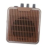 F Fityle Mini-Gitarrenverstärker, Verstärker, Lautsprecher, professionelles Zubehör, wiederaufladbarer Verstärker, 5 W, für Übungsbühnen, Anfänger, Braun