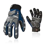 Vgo... 1Paar Sicherheitshandschuhe,Mechanikerhandschuhe,Schlaghandschuhe,Anti-Vibrationshandschuhe,Riggerhandschuhe,Heavy Duty (SL9792IP)
