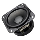 Oxxggkao 70 Mm Subwoofer Square 4Ω 15W Gummi Lautspitze Karaoke Bass Woofer 2 75 Zoll Quadrat