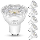 GU10 LED Warmweiss Lampe, 7W 3000K 600 Lumen Warmweiß Glühbirnen,Ersetzt 60W Halogen Leuchtmittel, Abstrahlwinkel 38° Reflektorlampen, Nicht Dimmbar Led Birnen,6 stück