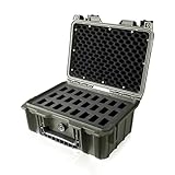 Cavol AC03 Messerkoffer für 24 Klappmesser Case-IPX7 Wasserdicht Heavy Duty Taschenmesser Lagerung Hard Case Box Storage Organizer,Klappmesser Kollektion Schutzhülle(Saftgrün)