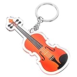 ROMISBABA Acryl Violine Schlüsselanhänger Langlebig und Leicht Musik Geschenk für Streicher und Musikliebhaber Detailliertes Design Robustes Material als Party Souveniranhänger