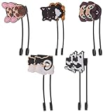 Veemoon Wiederverwendbare Silikon Trinkhalmkappen mit Tiermotiven 10 Stück Bpa Frei Schutzkappen für Strohhalme Hygienisch und Bruchfest für Familie Party und Outdoor