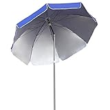 ZANWE Gartensonnenschirm für den Außenbereich, neigbarer Sonnenschirm, Sonnenschutz und Schutz, für Außenbereiche wie Terrasse, Strand, Garten, Markt, rund 200 cm, 240 cm, 280 cm (B 2,4 m)
