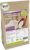 Vita2You Bio Magermilchpulver 1000g - 100% Bio Qualität - zum Backen - Kaffeeweißer - Milchpulver für Joghurts - 1kg - Premium Qualität