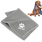Vileda Hundetuch | Pet Pro Microfasertuch | Saugfähig und schnell trocknend | geeignet für Hunde und Katzen | Wabenstruktur | Super sauber und weich | weich