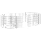 vidaXL Gabionen Hochbeet Steinkorb Pflanzkorb Gabionenkorb Pflanzkasten Pflanzkübel Pflanzbeet Garten Verzinktes Eisen 200x100x50 cm