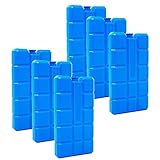 ToCi 6er Set Kühlakkus mit je 200ml | 6 Blaue Kühlelemente für die Kühltasche oder Kühlbox | Kühlakku Kühlpads Kühlpack für die Kühltragetasche | Kühlakkus dünn