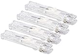 PEARL Papierklammer: 4er-Set Blatthefter maxi für bis zu 50 Blatt (Bindegerät, Blatthefter Mini, Dokumentenmappe)