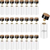 YOTINO 24 Stück Billard Queue Spitzen,12mm Harte Billard Queue Spitzen Schraubleder Tipps mit Pool Queue Zwinge, Billiard Queue zubehoer für Billardstöcke Snooker Pool Queues