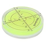 Präzisions-Bullseye-Wasserwaage, 60 Mm, Runde Libelle, Runde Bullseye-Wasserwaage, Neigungsmesser, Horizontale Libelle, Vermessungsinstrumente, Messwerkzeug mit Skala für die Balance der Kameraplattfo