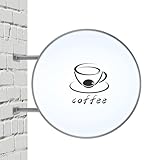 LED Leuchtkasten, Doppelseitig Rund Light Box Leuchtbox Wasserdichte Leuchtschild Leuchtreklame Lichtwerbung 60 cm für Restaurants Imbissbuden Geschäfte (60 cm)
