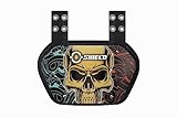 O Shield Power Skull Fußball Rückenplatte, untere Rückenpolster für Fußballspieler, Rückenprotektor, universelle Passform, Erwachsene