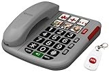 simvalley Communications Bürotelefon: Senioren-Notruf-Telefon, Garantruf Easy, Funk-SOS-Taster, Freisprechen (Desktop-Telefon, Senioren-Festnetz-Telefon)