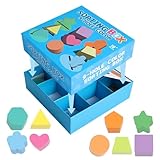 Weldphur Formen Sortierer | 9-Fach Steckspiel Holz Formen & Farben Sortierspiel,Interaktives Lernspielzeug Für Und Mädchen Ab 1 Jahr