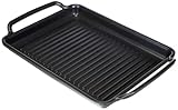 MONIX Solid+ | Gestreifte Grillplatte 40 cm aus Aluminiumguss mit Antihaftbeschichtung