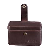 TOGEVAL 1stk Geldbörse Männergeschenk Für Männer Wechseln Münzhalter Münzbeutel Für Männer Kreditkarteninhaber Männer Brieftasche Mit Fronttasche Herren Brown Pu