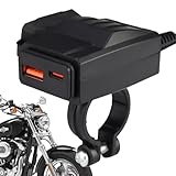 Motorrad -Telefon Ladegerät, Motorrad USB -Ladegerät, Stabiles Typ C Telefonladegerät, Stromadapter für Telefone Tablets