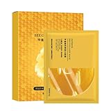Golden Luxury Collagen Protein Lady Gesichtsmaske,24K Golden Bio Collagen Gesichtsmaske,Luxus Anti-Aging Pflege,Feuchtigkeitsspendend,hautstraffend & verjüngend (B)
