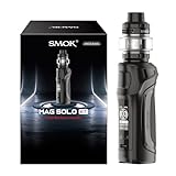 SMOK Mag Solo 100W Vape Kit Mattschwarz Einzelne Externe Batterie 21700/18650 nicht enthalten 5ml T-Air SubTank Verdampfer Top Airflow Auslaufsicheres Top-Fill 0.96 Zoll TFT-Display Kein Nikotin