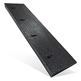 TOPRUBBER ® Bordsteinrampe 1000x250x45 Bordstein Auffahrrampe aus Gummigranulat