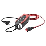 ProCharger 1.000 Lithium Batterieladegerät, Intelligentes Motorrad- & Autobatterie Ladegerät für 12 V Lithium-Ionen-Starterbatterien, Erhaltungsladefunktion, Überladeschutz, Batterie-Testfunktion