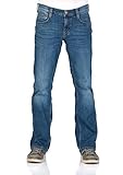 MUSTANG Jeans Herren Stretch Oregon Bootcut Jeanshose Hose Denim, Größe:W 30 L 32, Farbe:Medium Blue (702)