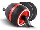 Strongr.life Bauchtrainer für Zuhause - Bauchmuskeltrainer inkl. Schiebepads - Extra breiter Bauchroller - Sport Fitnessgeräte für Zuhause - Ab Roller