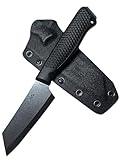 SK Wild Ones® Outdoor Küchenmesser - Jagdmesser Feststehende Klinge - Survival Messer Outdoor Griff Schnibbeln - Outdoormesser Feststehend - aus 440C-Stahl Gemüsemessser Camping Andhri Schwarz