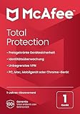 McAfee Total Protection (1 Gerät) 2025 | 12 Monate| Secure VPN, Sicherheitssoftware mit Virenschutz, Kennwort-Manager, Identitätsüberwachung | Postzustellung