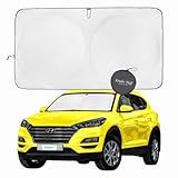 Accesorios para Carro Windschutzscheiben-Sonnenschutz, der 99,9 % der UVR blockiert – Sonnenschutz für Autos, SUVs, Wohnmobile, LKWs und Autozubehör – Accesorios para Carro (Large Plus)