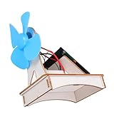 TOYANDONA DIY Solar Fan Bausatz Holz Experimentierkasten für Pädagogisches Wissenschaftsspielzeug Manuelles Zusammenbauen Fördert Kreativität und Verständnis für für Schulprojekte