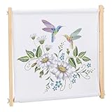 FINGERINSPIRE Kreuzstichrahmen Aus Holz 40cm Quadratische Form Kreuzstickrahmen Nadelspitzenstickerei Gobelin Rollrahmen Nähnadelspitzenhalter Werkzeug Für Stickarbeiten