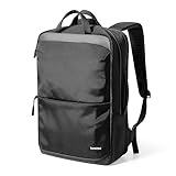 tomtoc 24L Business Laptop Rucksack für 15,6-16 Zoll Computer, Tagesrucksack Professional Backpack Rucksäcke mit Kabel Durchgangstasche für Büro, Arbeit, Alltag, Schwarz
