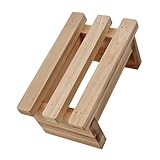 VICASKY Wear Resistant Kompakter Holztritt Kinderhocker Stabil rutschfest Vielseitig Fußbank für Haushalt und Badezimmer