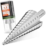Pinava® Stufenbohrer [ROBUST Line] für Metall, Edelstahl, Kunststoff & Holz [Ø 4-32 MM] - Profi HSS Kegelbohrer - Schälbohrer 10mm Schaft - Blechbohrer Step Drill Bit